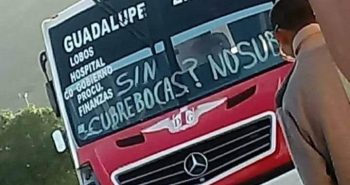 sin cubrebocas no te subo ruteros zacatecas