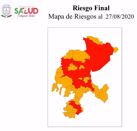 Mapa epidemiológico zacatecas