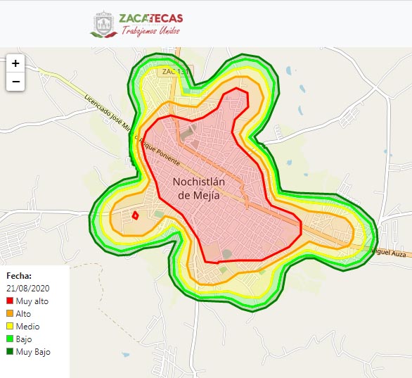 mapa coronavirus nochistlan