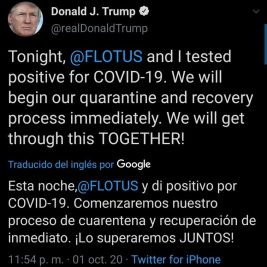 trump positivo coronavirus