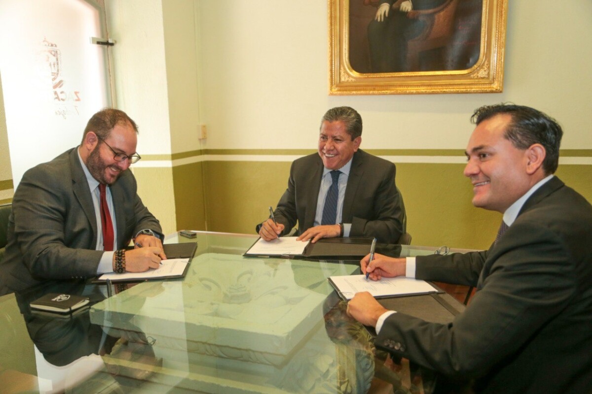 Firma Gobernador David Monreal convenio de colaboración con Infotec ...